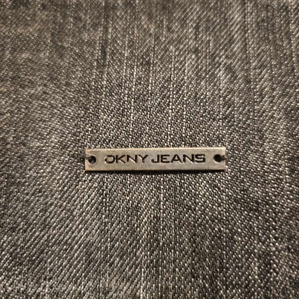 Y2K Vintage DKNY Black Jean Micro Skirt - Picture 4 of 7
